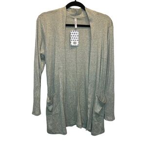 Piphany Colette Cardigan Light Sage Green Ribbed Size Small / Medium Piphany 2